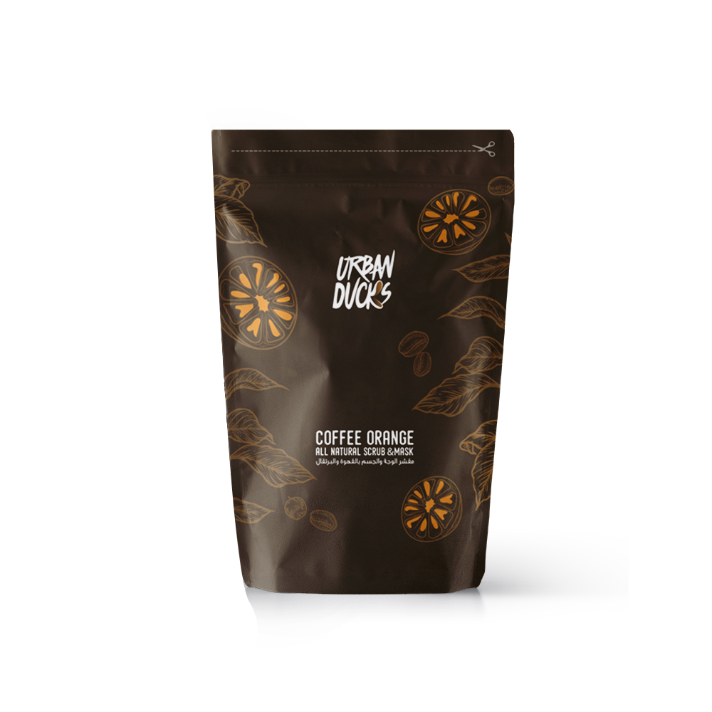 Coffee orange scrub