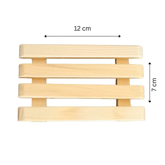 Wooden slatted mat 